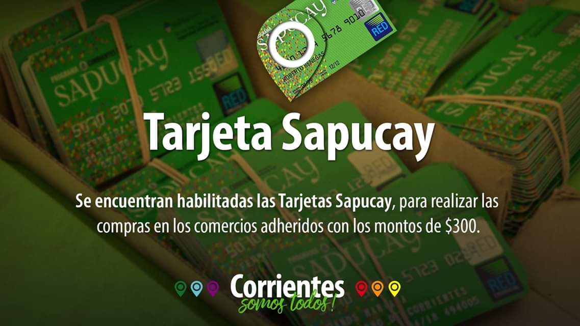 Tarjetas Sapukay se encuentran habilitadas