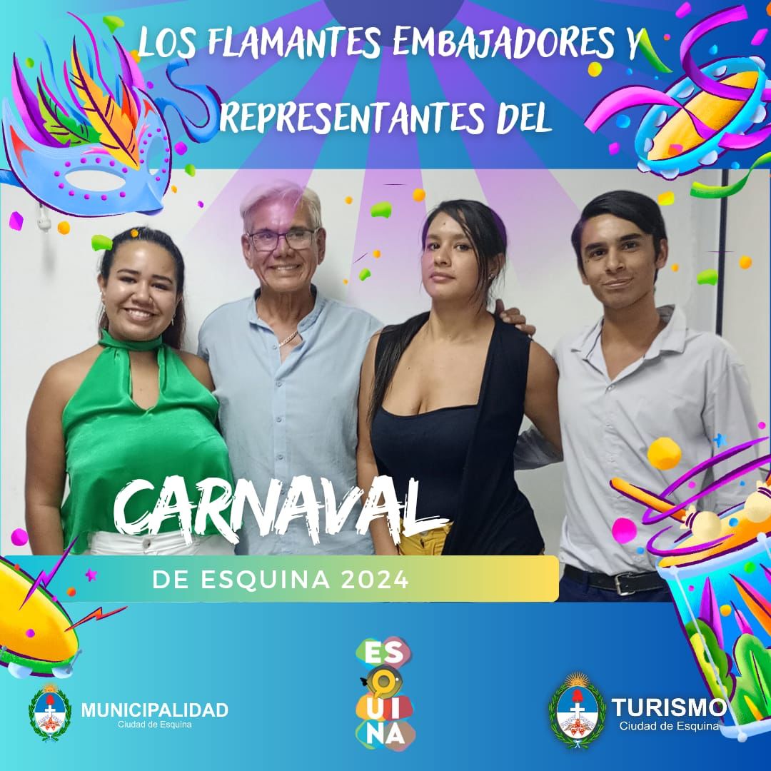 Esquina tiene nuevos representantes del Carnaval