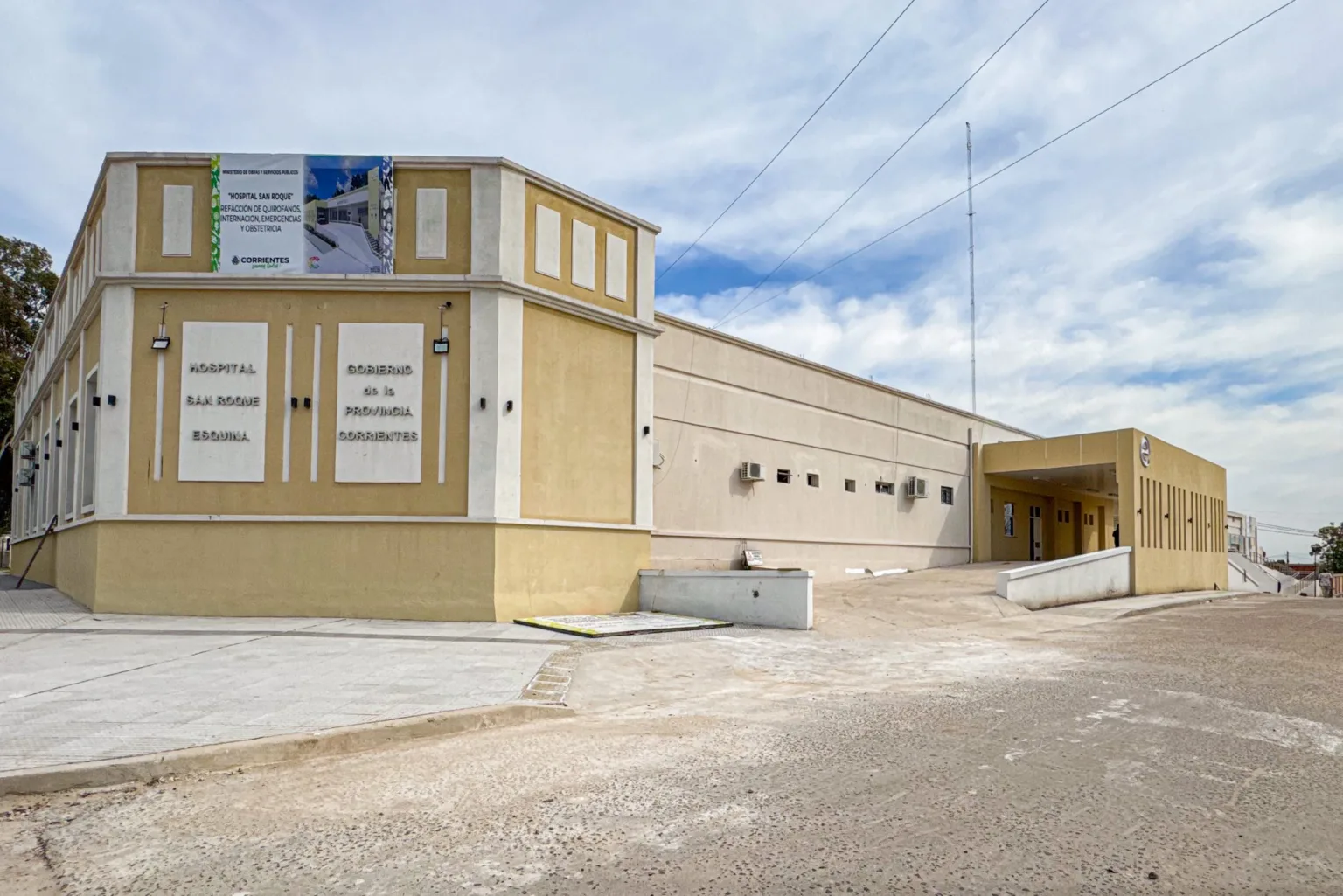 Esquina: avanza la última etapa de la refacción y ampliación del Hospital San Roque