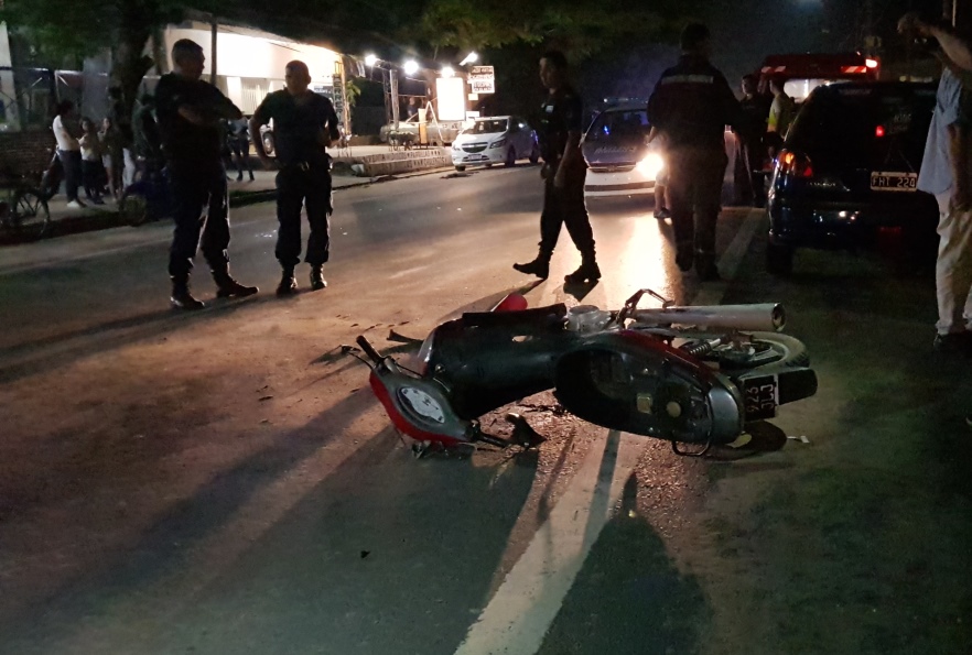 Siniestro vial dejó dos chicas con heridas leves
