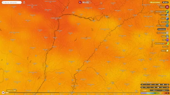 Rige alerta roja por extremo calor en toda la provincia de Corrientes
