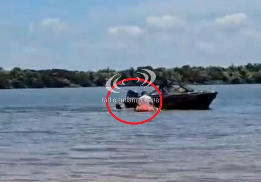 Río Paraná: dramático rescate de un joven en las costas de Ituzaingó