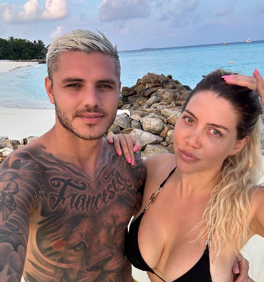 Mauro Icardi separado y muy cerca de una modelo en un boliche