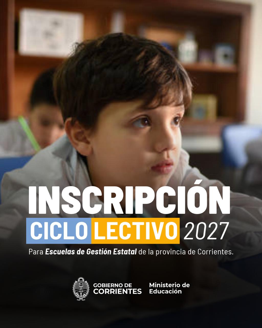 En noviembre comienzan las inscripciones para el ingreso escolar