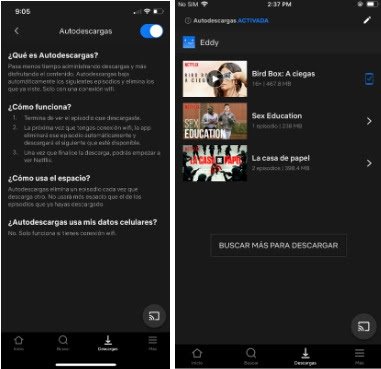 Netflix amplía la función de descargas inteligentes para los los iPhone