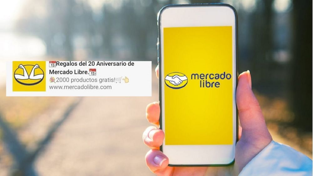 El falso mensaje de WhatsApp que ofrece regalos de Mercado Libre