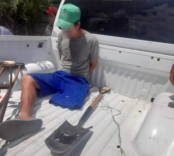 Chaco: Tiene una pierna y saltó el portón de una casa para robar una pala