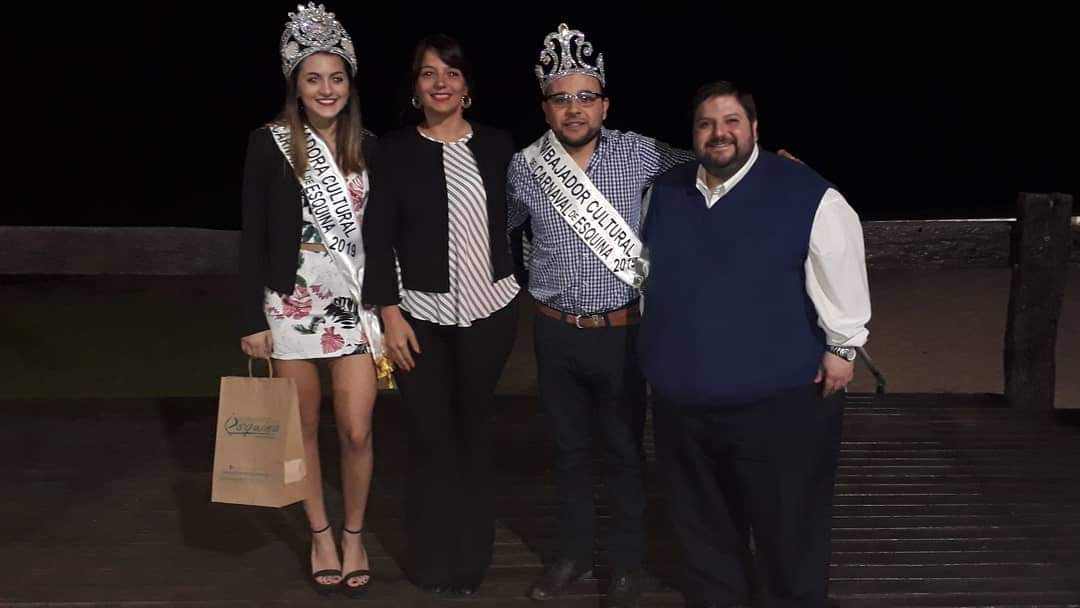Consuelo Cavalier y Diego Grenat son los nuevos Embajadores Culturales del Carnaval de Esquina