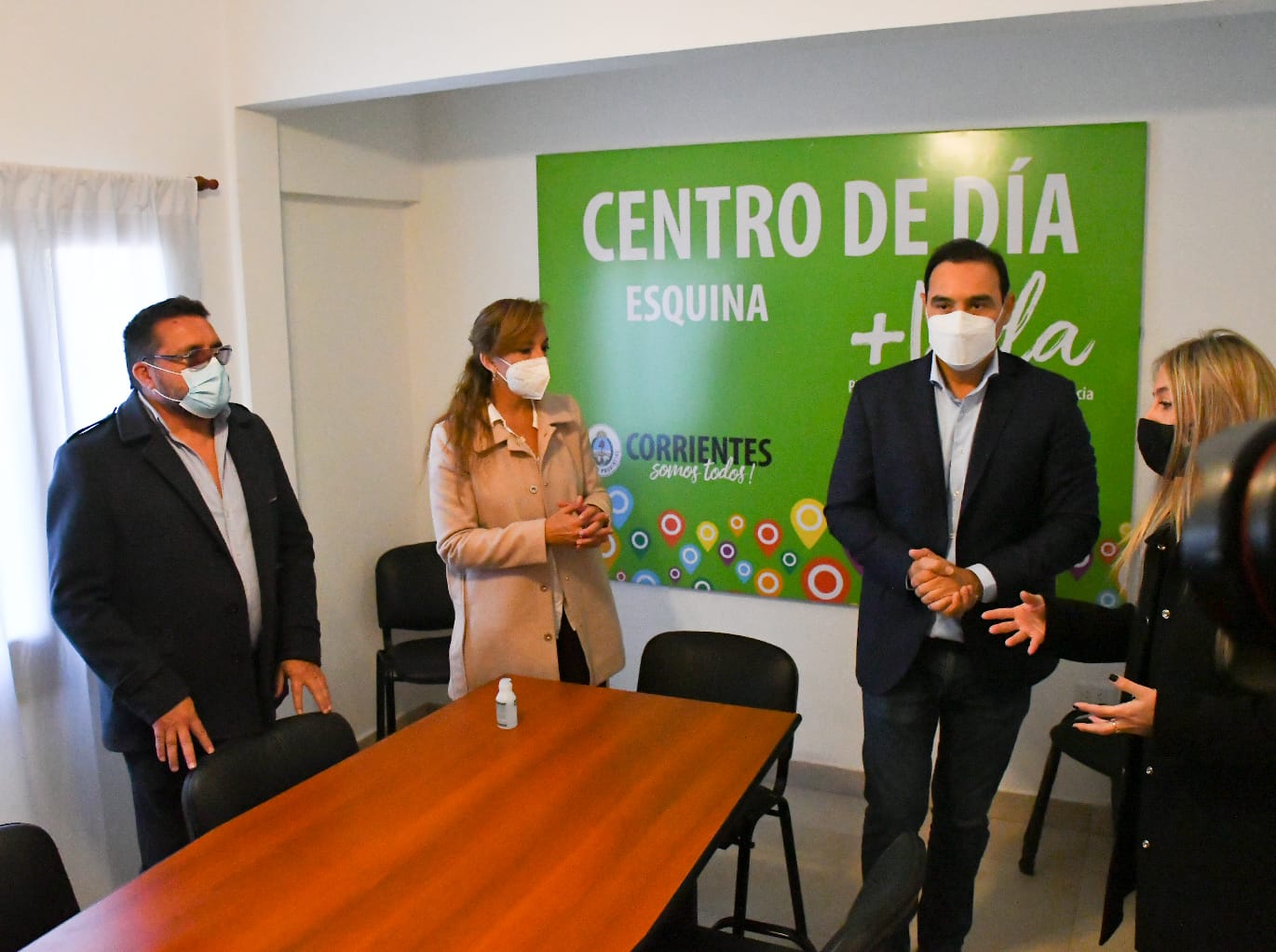Esquina: Valdés inauguró refacciones en el Club San Martín y habilitó el Centro de Día para tratamiento de adicciones