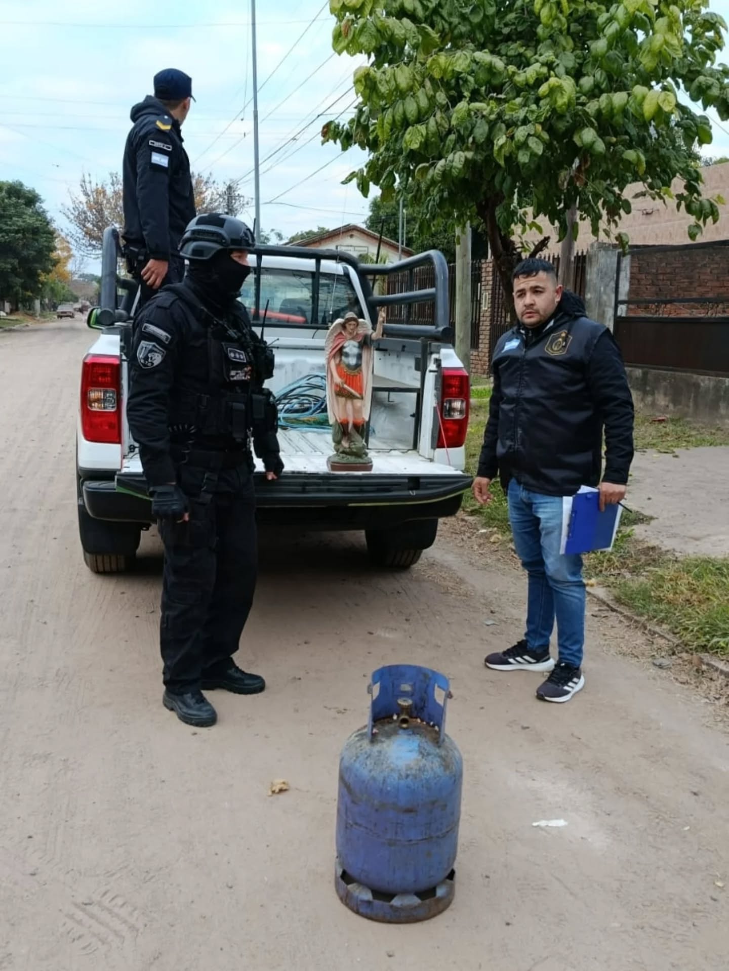 San Luis del Palmar: habían robado hasta una imagen de San Miguel Arcángel