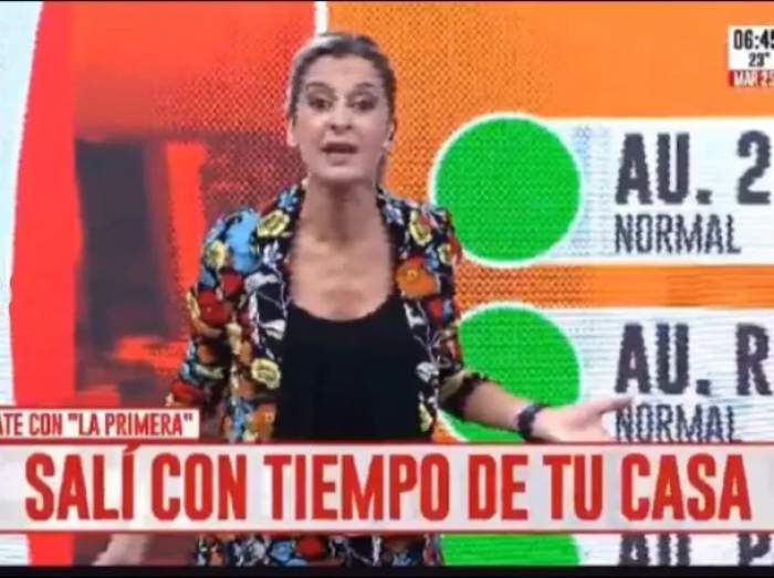 Una periodista colapsó en vivo y, a los gritos, abandonó el estudio