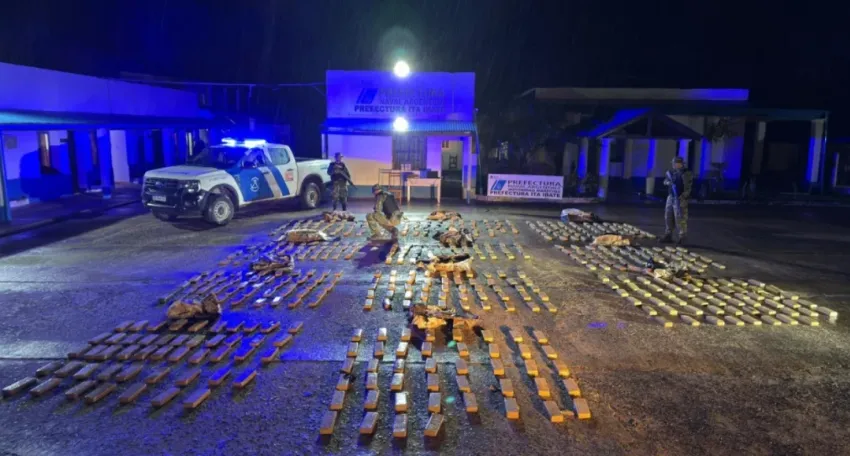 Prefectura secuestró más de 400 kilos de marihuana en Corrientes