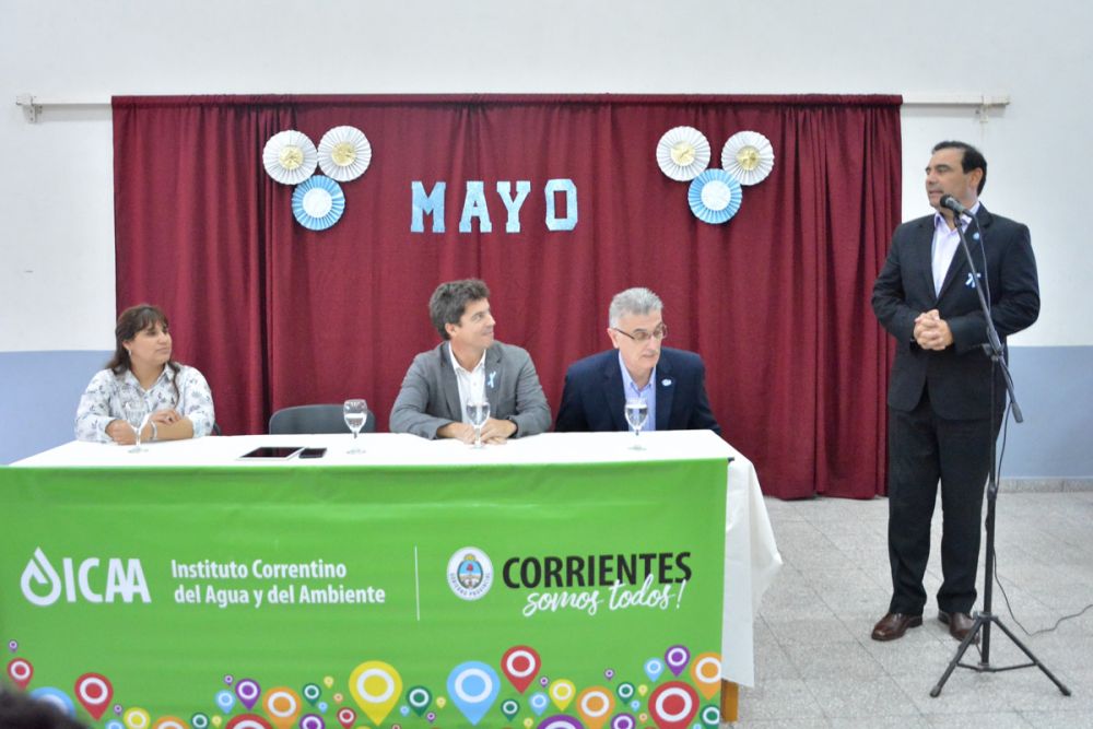 Obras: el Gobernador Valdés inauguró las defensas de Lavalle
