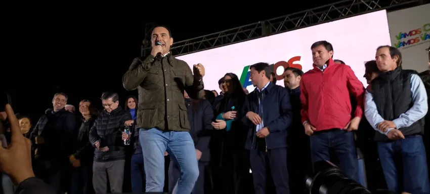 Valdés en Mburucuyá: "Acá no ruge el león, acá ruge el yaguareté correntino"