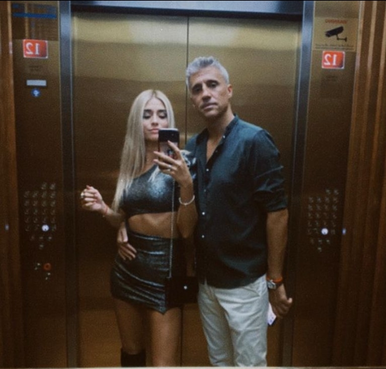 Hernán Crespo blanqueó a su nueva novia 18 años menor: “Te amo, mi amor”