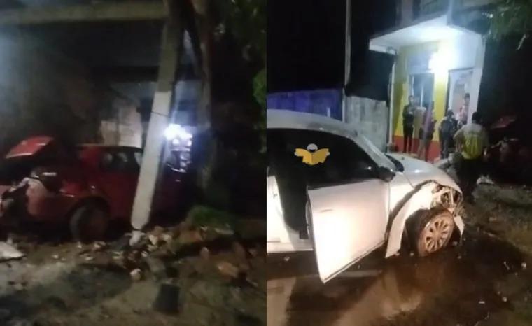 Conducía borracho y se estrelló contra una casa y un auto estacionado en Corrientes
