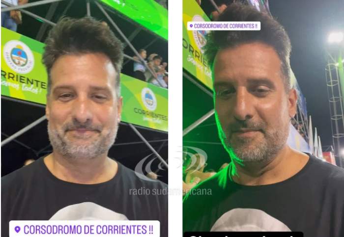 José Maria Listorti visitó Corrientes y disfrutó de una gran noche de Carnaval