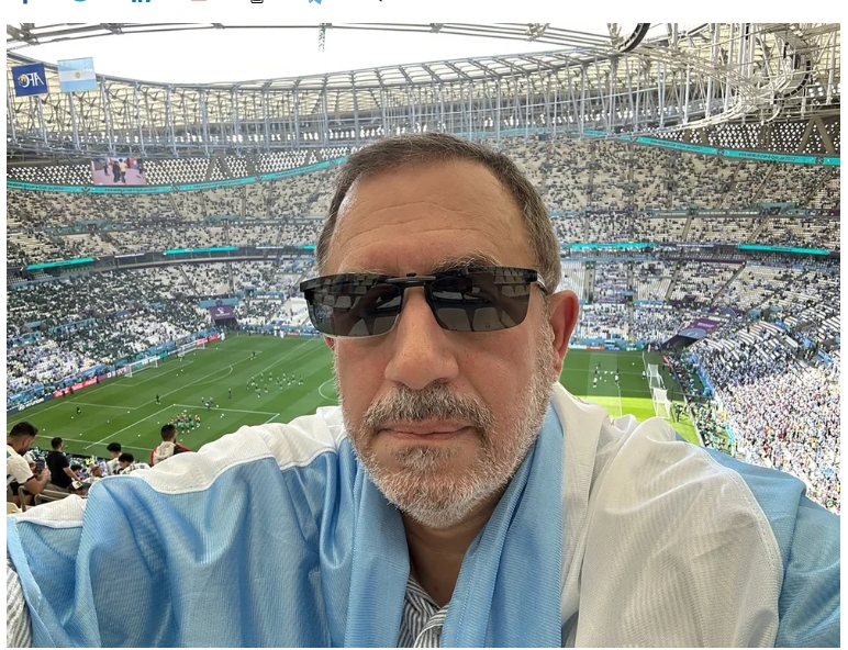Carlos Maslatón rompió el récord de partidos más vistos en un Mundial