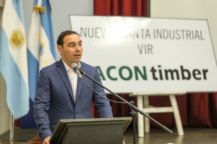 Futuro mega aserradero: Valdés encabezó acto de inicio de obras