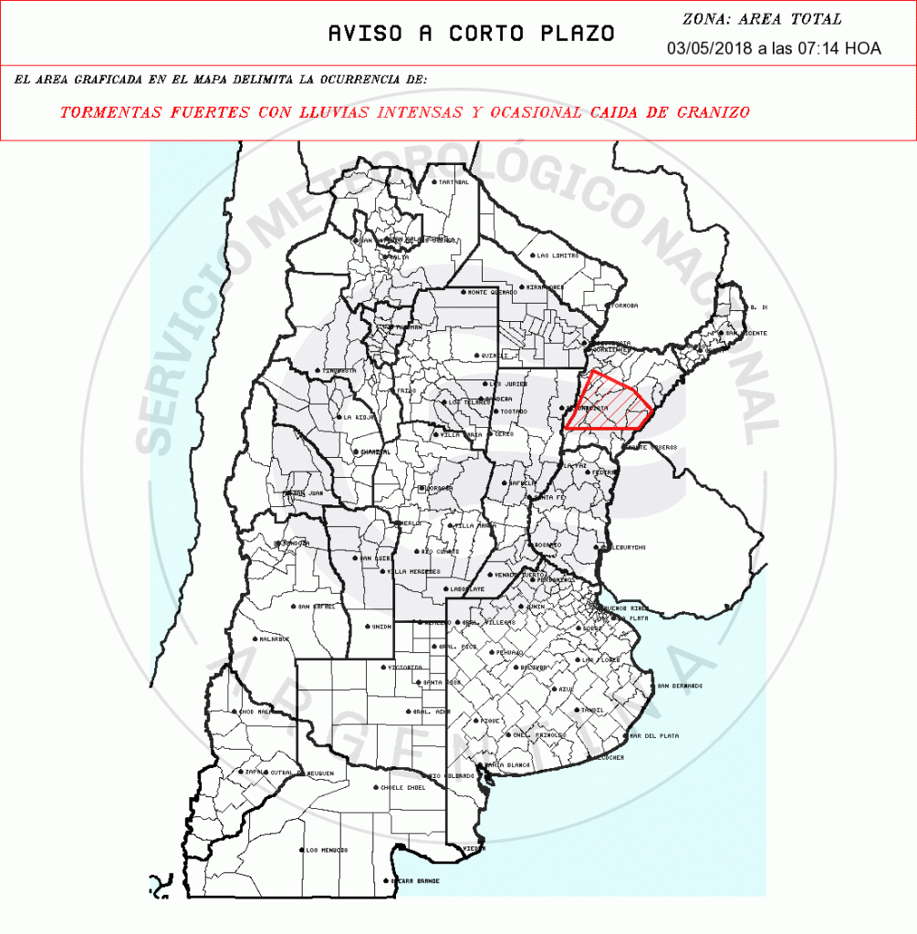 Continua el alerta meteorológico por intensas lluvias y granizo
