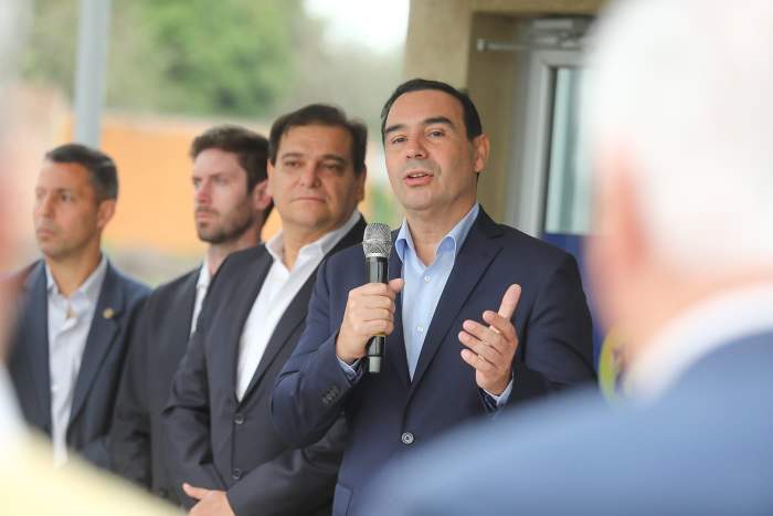 Valdés inauguró el primer recinto de cajeros automáticos de El Sombrero