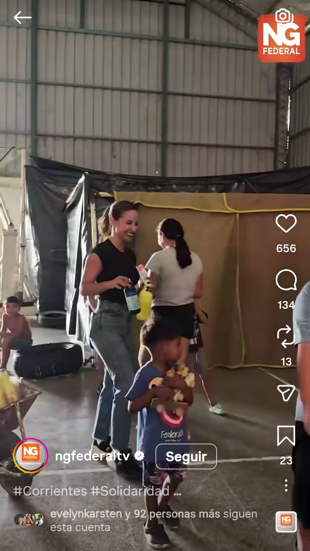 Lourdes Sánchez acercó ayuda a familias evacuadas en San Luis del Palmar tras el temporal
