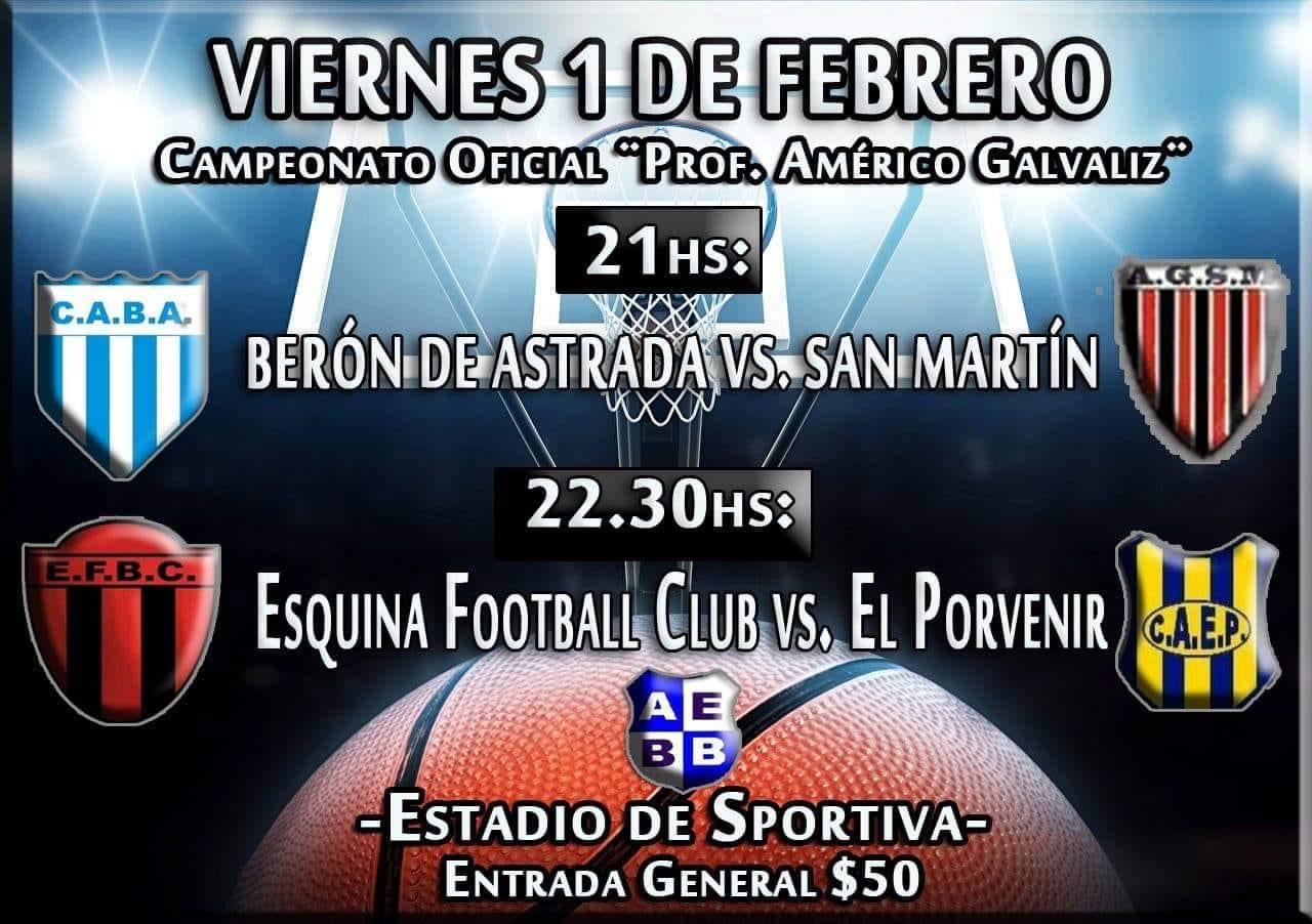 Basquet local Torneo oficial Américo Galvaliz