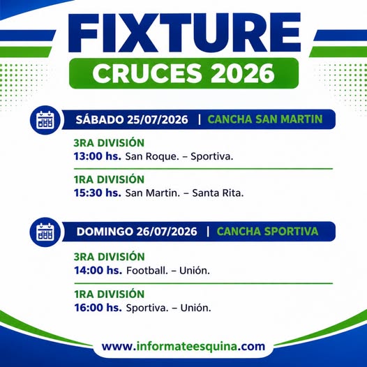 Futbol local: ¡Se vienen los cruces del Torneo 2026!