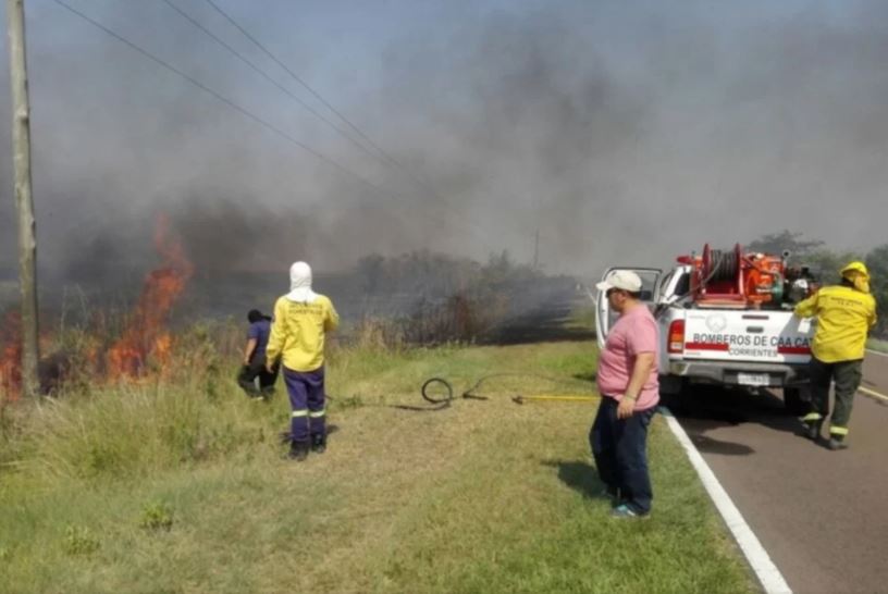 Bomberos de Caá Catí se recuperan de las quemaduras que sufrieron en un incendio