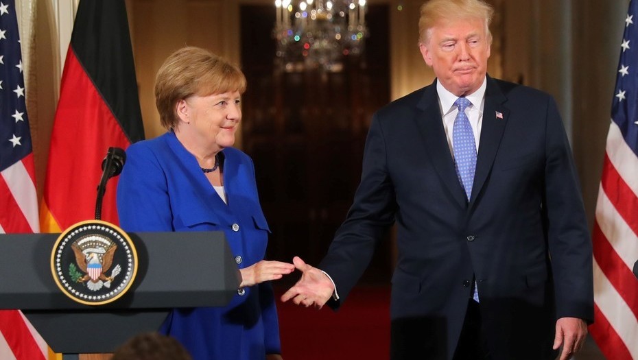 Donald Trump recibió a Angela Merkel con elogios, pero sin acuerdo en temas cruciales