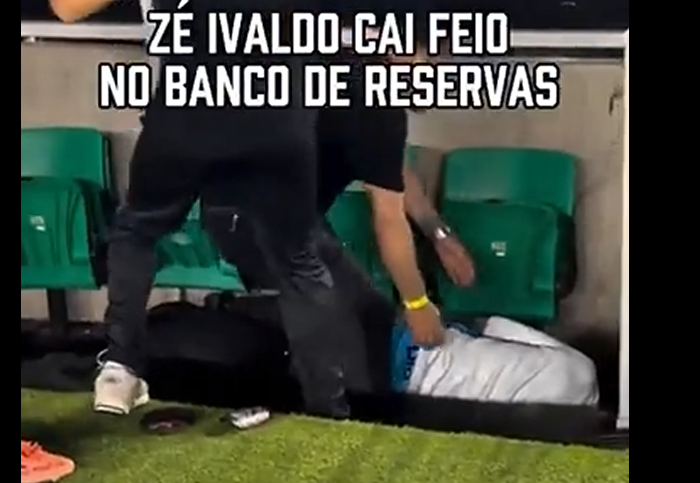 Locura por Neymar: un fanático invadió el campo y empujó a un futbolista del Santos contra los bancos de suplentes por error