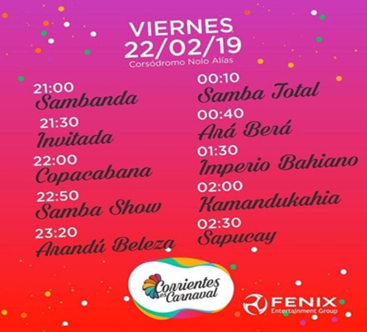 Carnavales Correntinos: delegación de Esquina actuara a las 21.30 horas