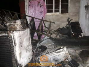 Incendió causó daños en el predio del Gauchito Gil en Mercedes