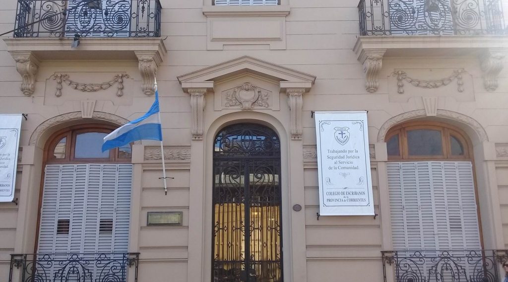 Caso granero: comunicado del Colegio de escribanos de Corrientes