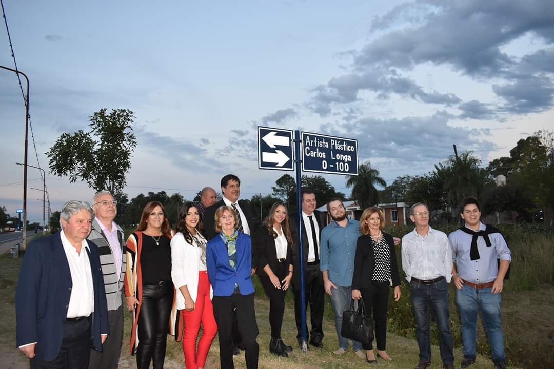 Se inauguró la calle artista plástico Carlos Longa