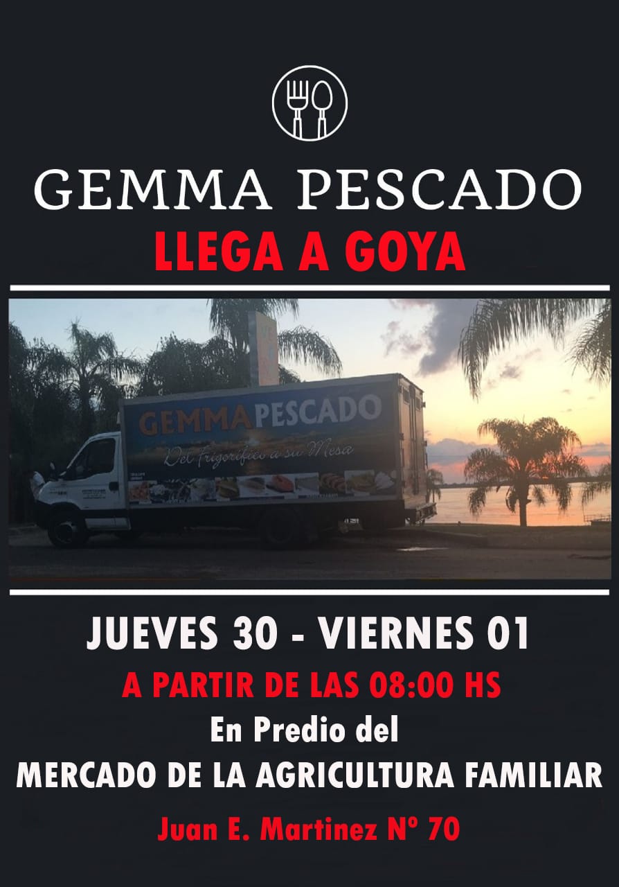 El camión de pescados llega a Goya