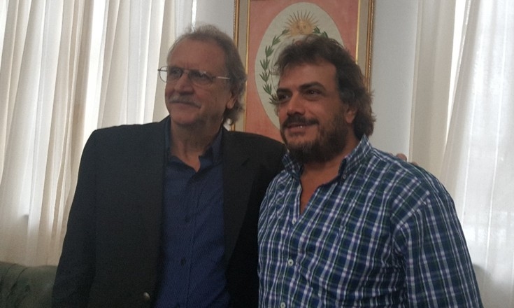 Caran visitó Esquina y se reunió con dirigentes Volver a Creer