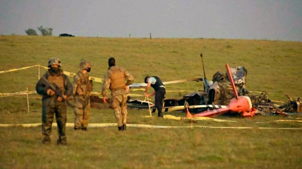 Se incendió un helicóptero que llevaba vacunas Pfizer a Uruguay