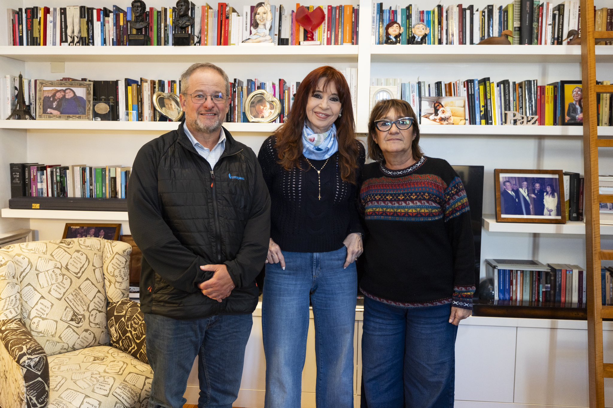 Cristina Kirchner recibió al titular del gremio docente mundial y criticó la "catástrofe social" de Milei