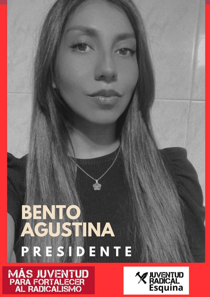 Agustina Bento asumirá la presidencia de la Juventud Radical de Esquina
