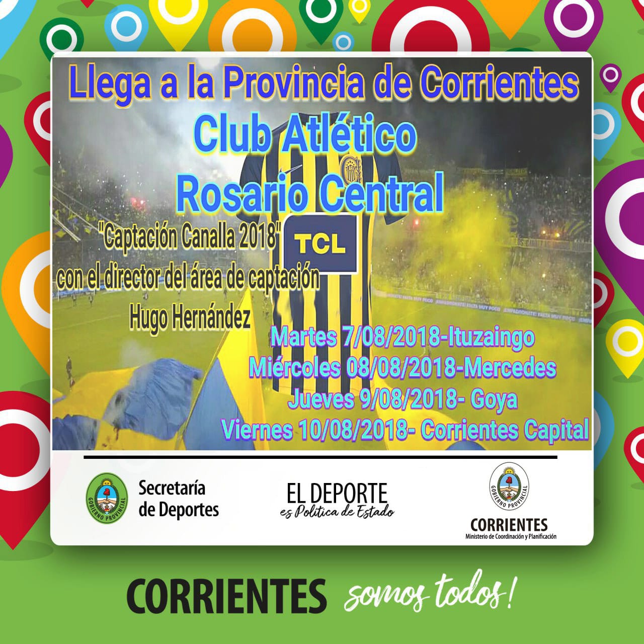 El Club Atlético Rosario Central detectará talentos en Capital y en el Interior