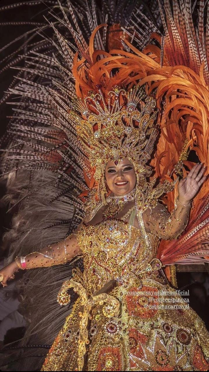 María Concepción Espinoza: Una Reina que deja huella en el Carnaval de Esquina