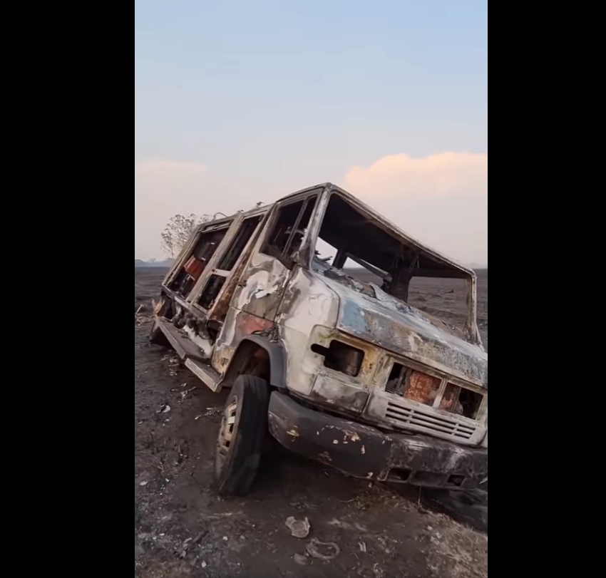 Bella Vista: se prendió fuego la autobomba y hay bomberos heridos