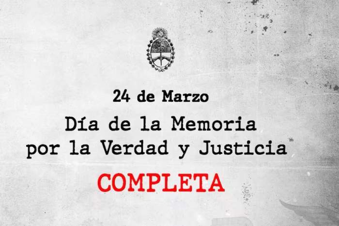 Nación difundió un video en redes sociales por el 24 de marzo